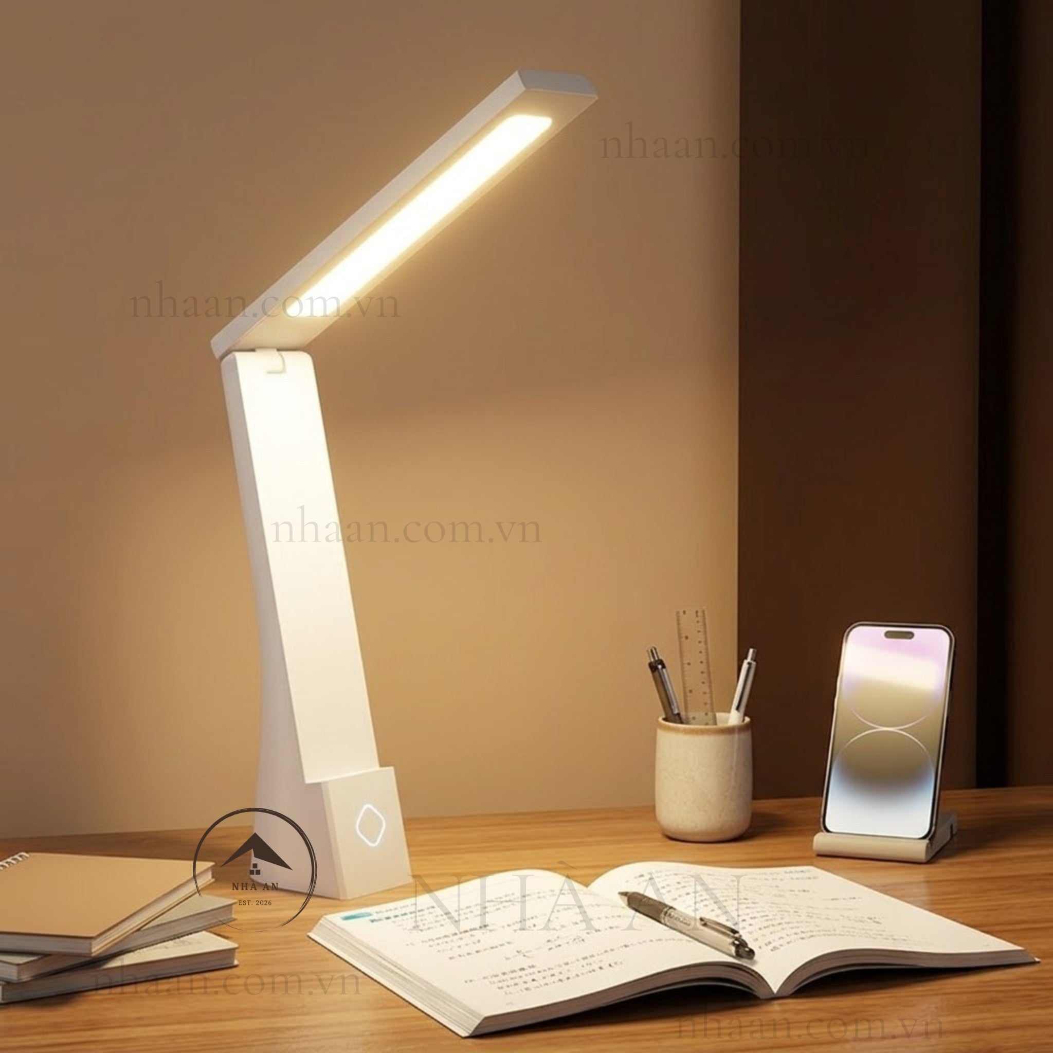 ĐÈN HỌC, ĐỌC SÁCH LED – CẢM ỨNG, GẬP GỌN - TRẮNG