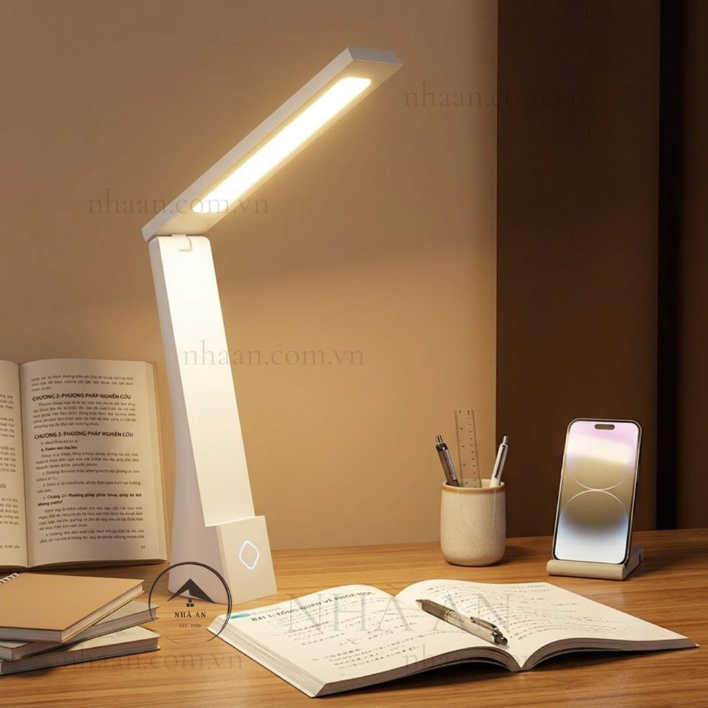 ĐÈN HỌC, ĐỌC SÁCH LED – CẢM ỨNG, GẬP GỌN - TRẮNG