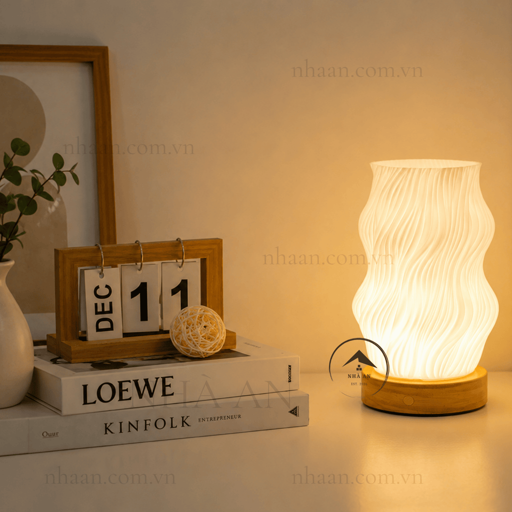ĐÈN NGỦ DÒNG CHẢY ĐỂ BÀN HIỆN ĐẠI