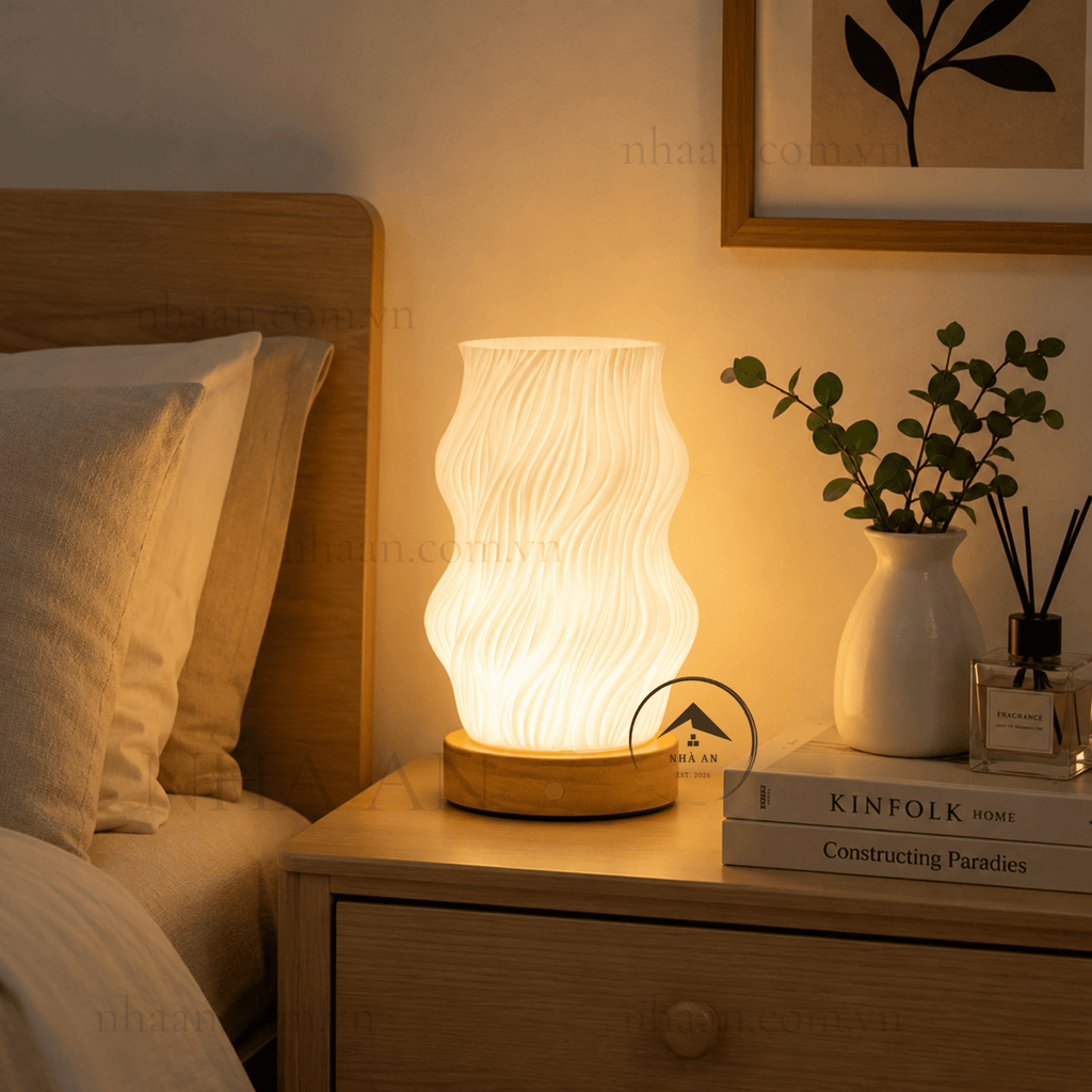 ĐÈN NGỦ DÒNG CHẢY ĐỂ BÀN HIỆN ĐẠI